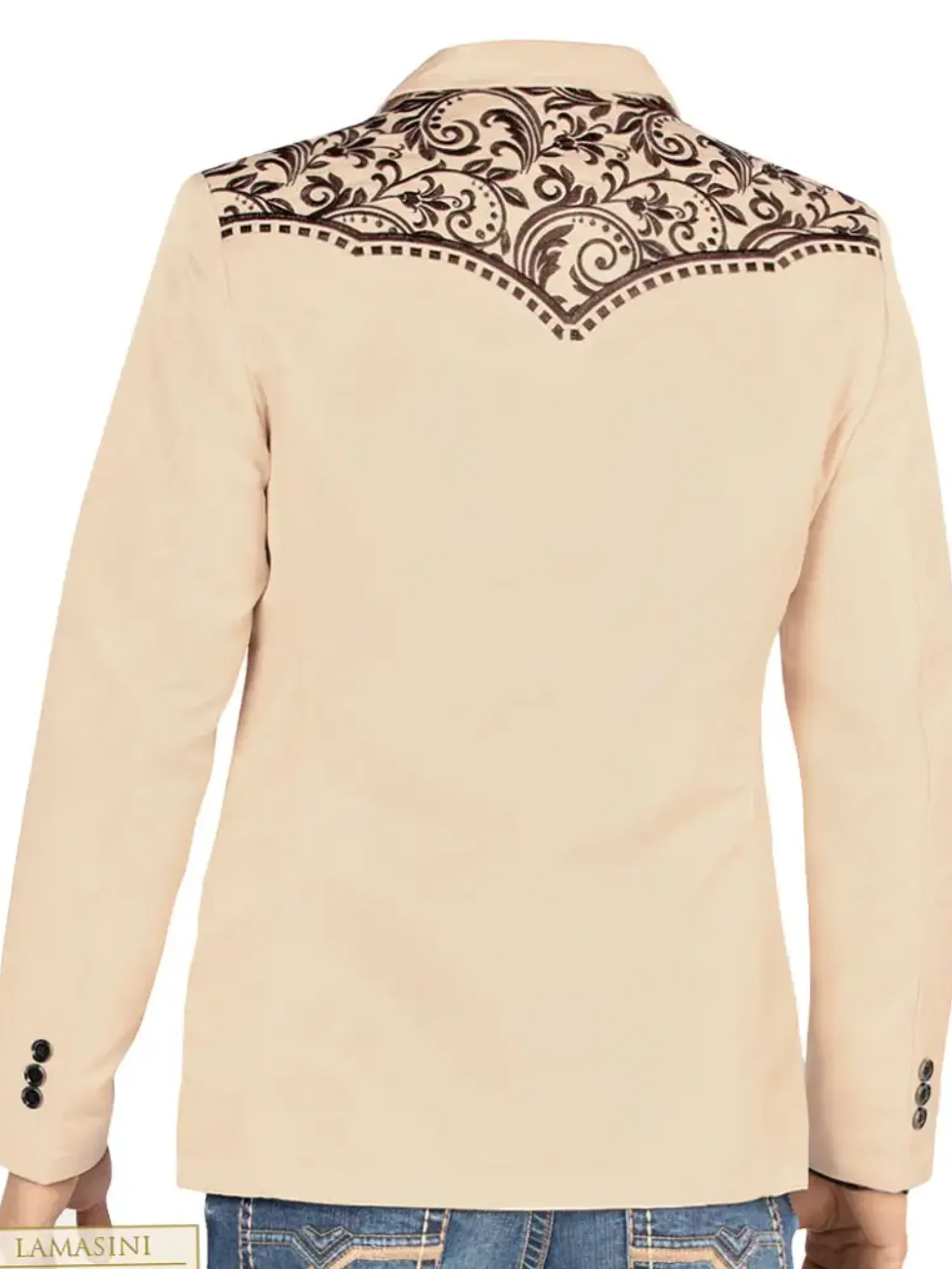 Saco Vaquero Bordado para Hombre 'Lamasini' - ID: 506