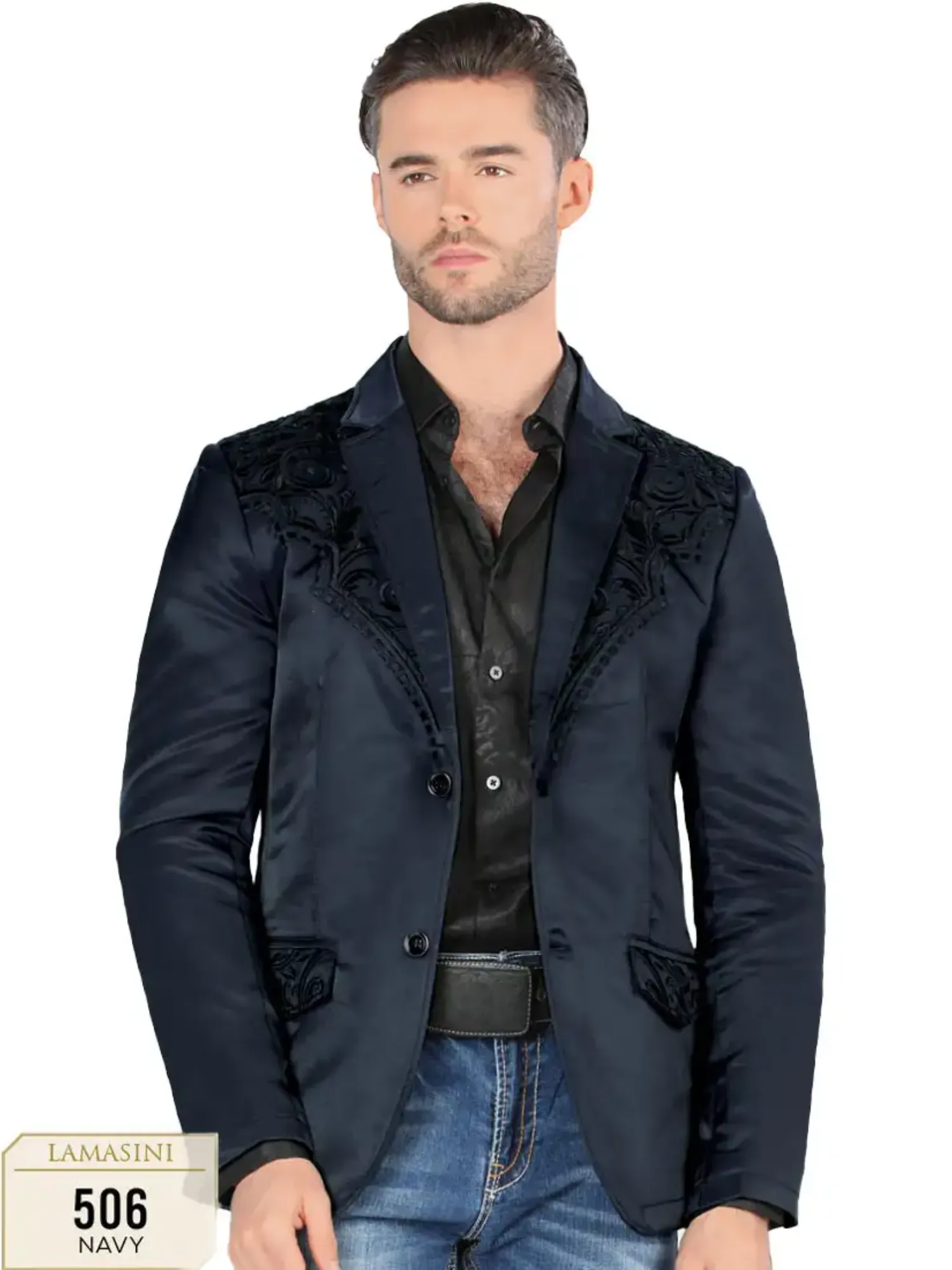 Saco Vaquero Bordado para Hombre 'Lamasini' - ID: 506