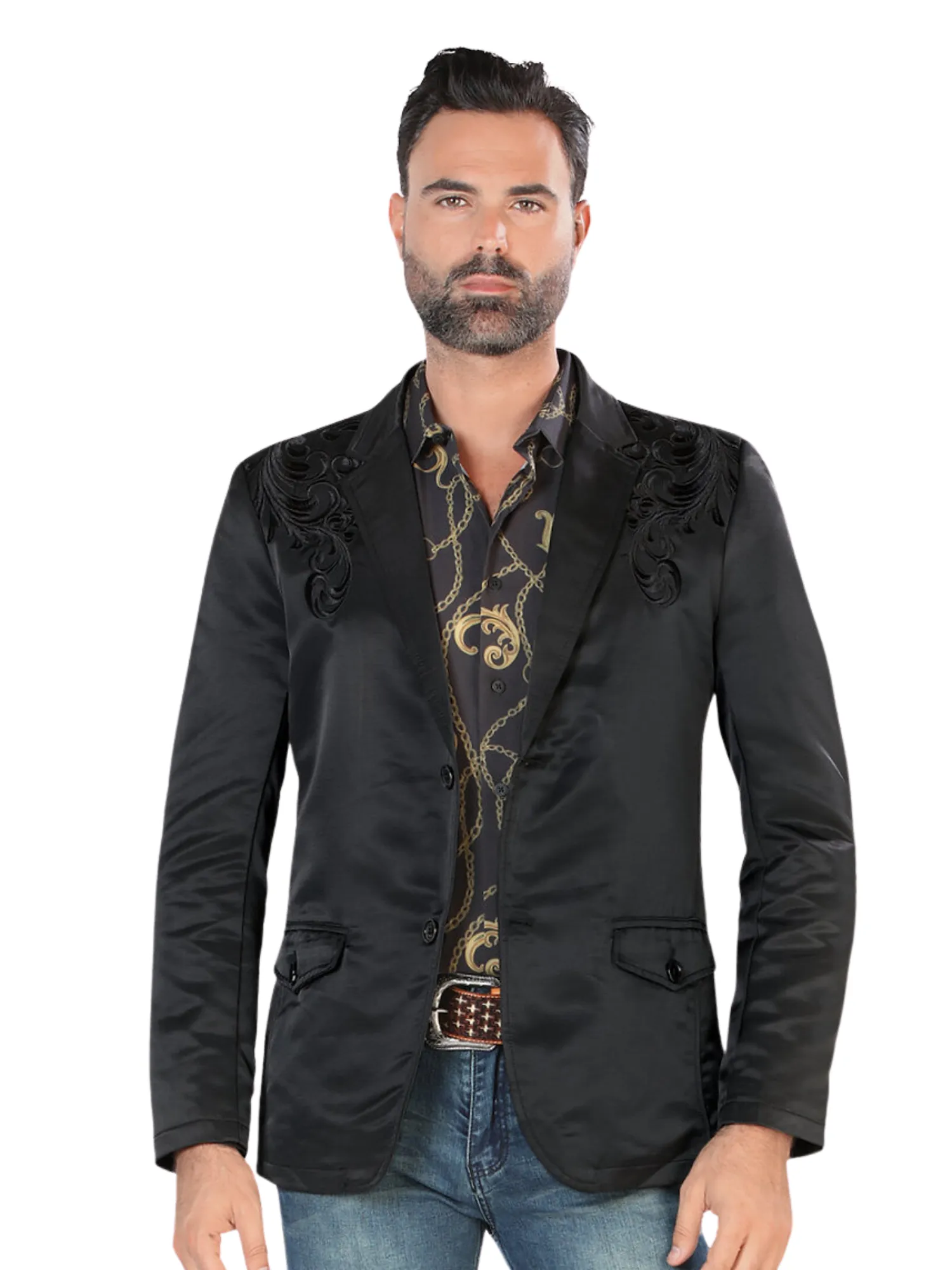 Saco Vaquero Bordado para Hombre 'Montero' - ID: 2173