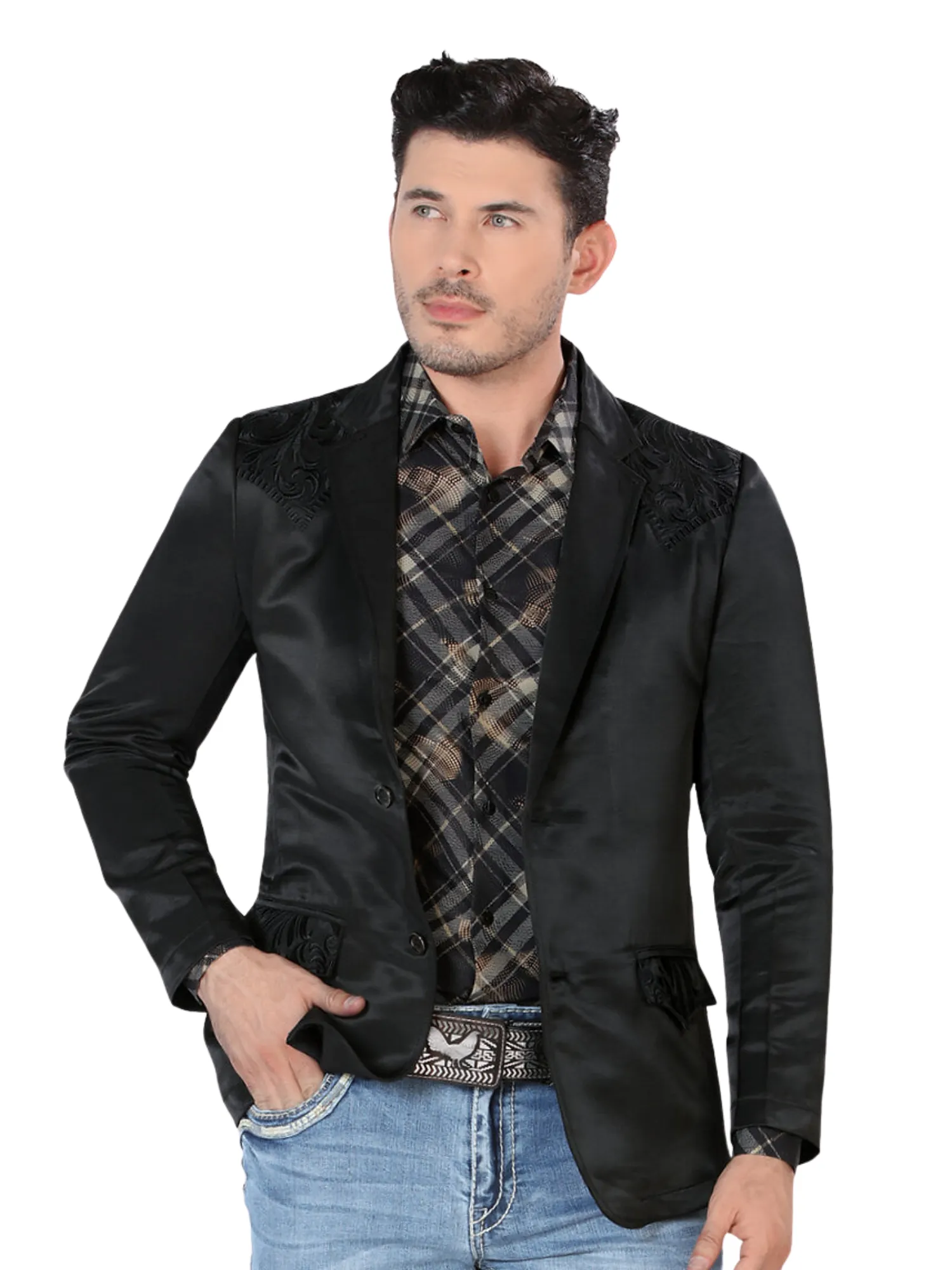 Saco Vaquero Bordado para Hombre 'Montero' - ID: 2178