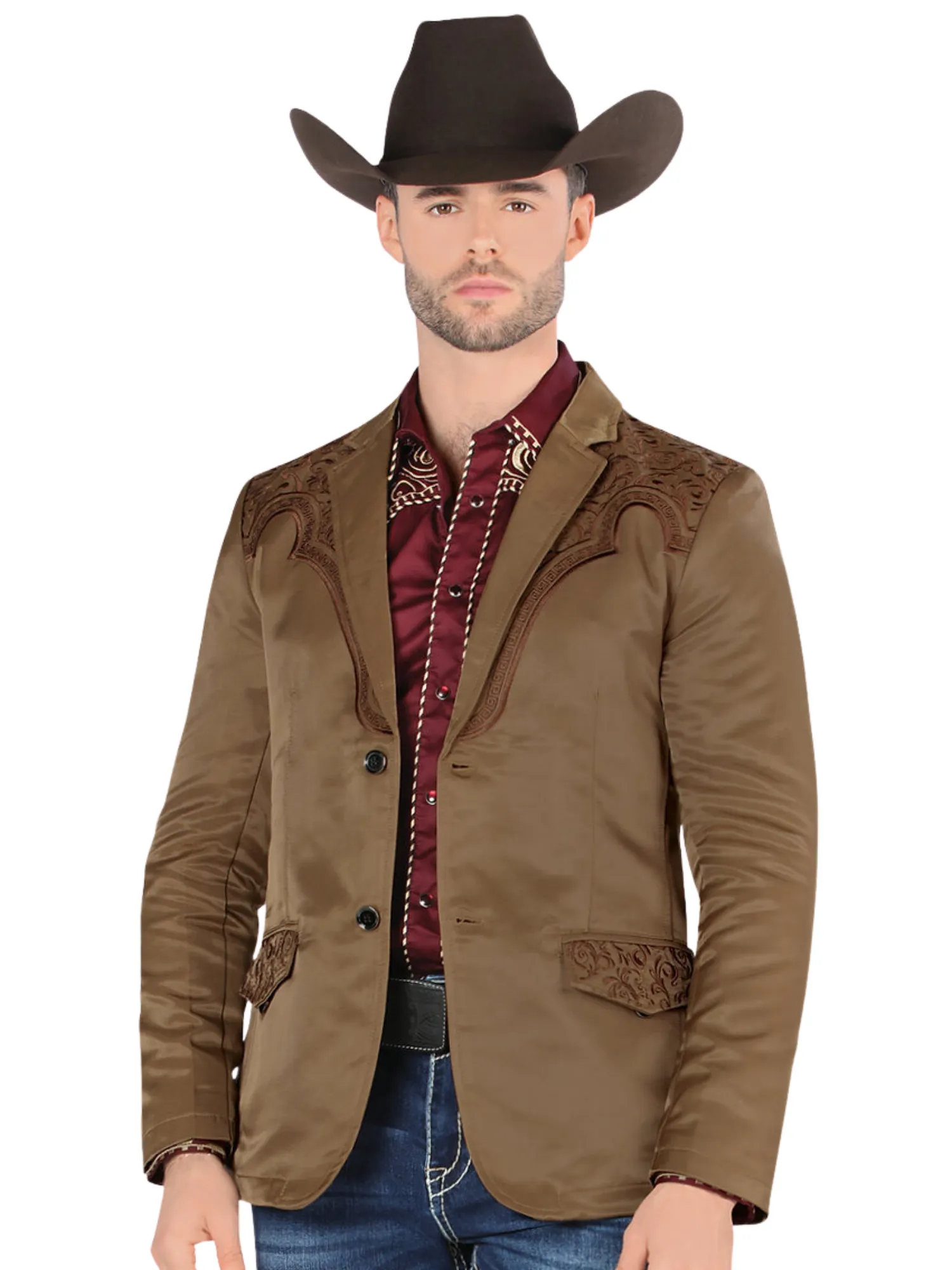 Saco Vaquero Bordado para Hombre 'Montero' - ID: 2179