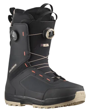 Salomon Echo Dual Boa Wide Snowboard Boot - Spray Green / Black / Hot Coral
