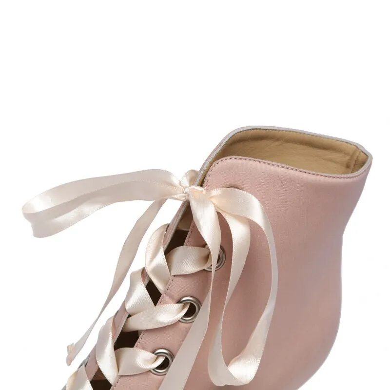 Sandals Bootie Hi-Heels "Tied Up"