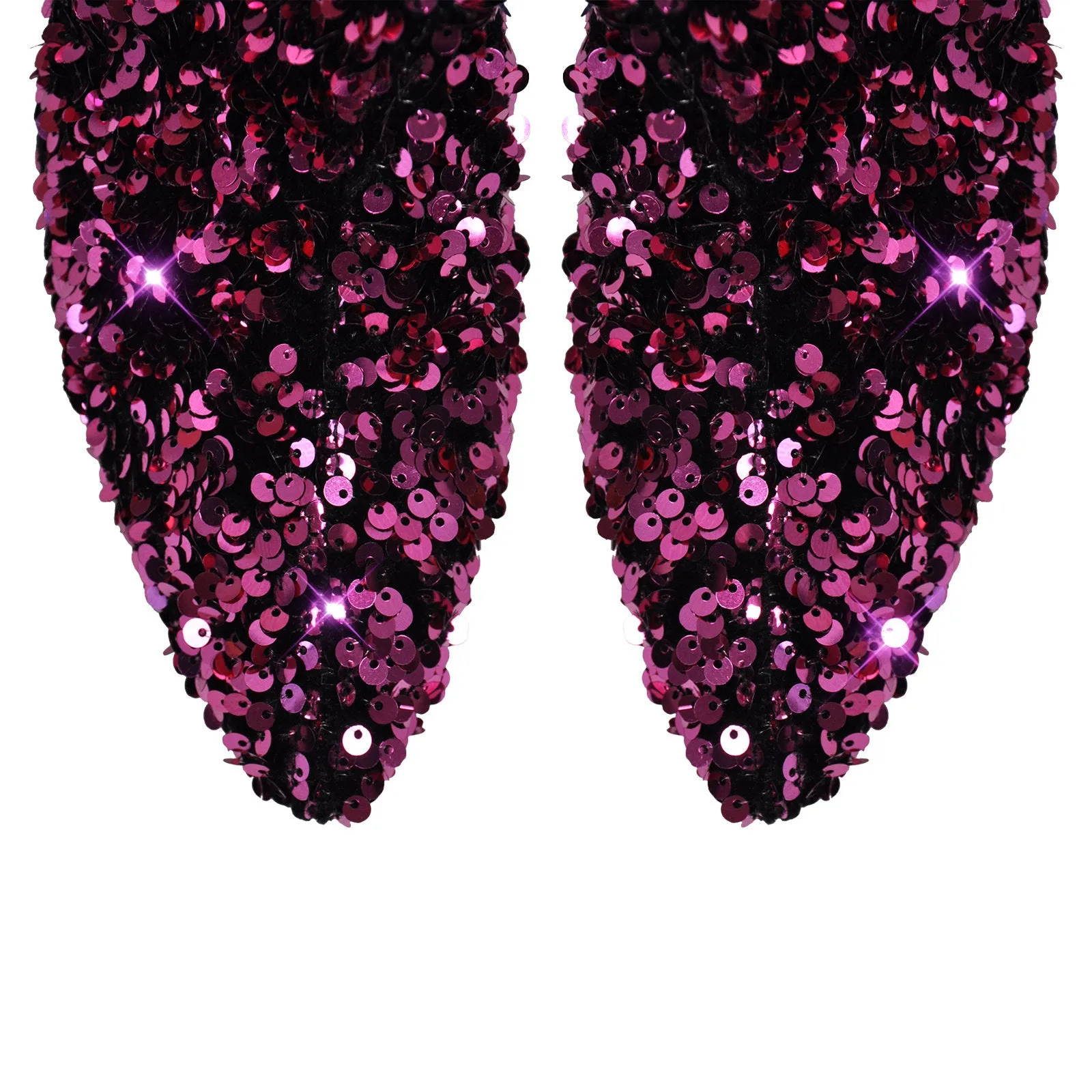 Sequins Pointed Toe Stiletto Thigh Boots