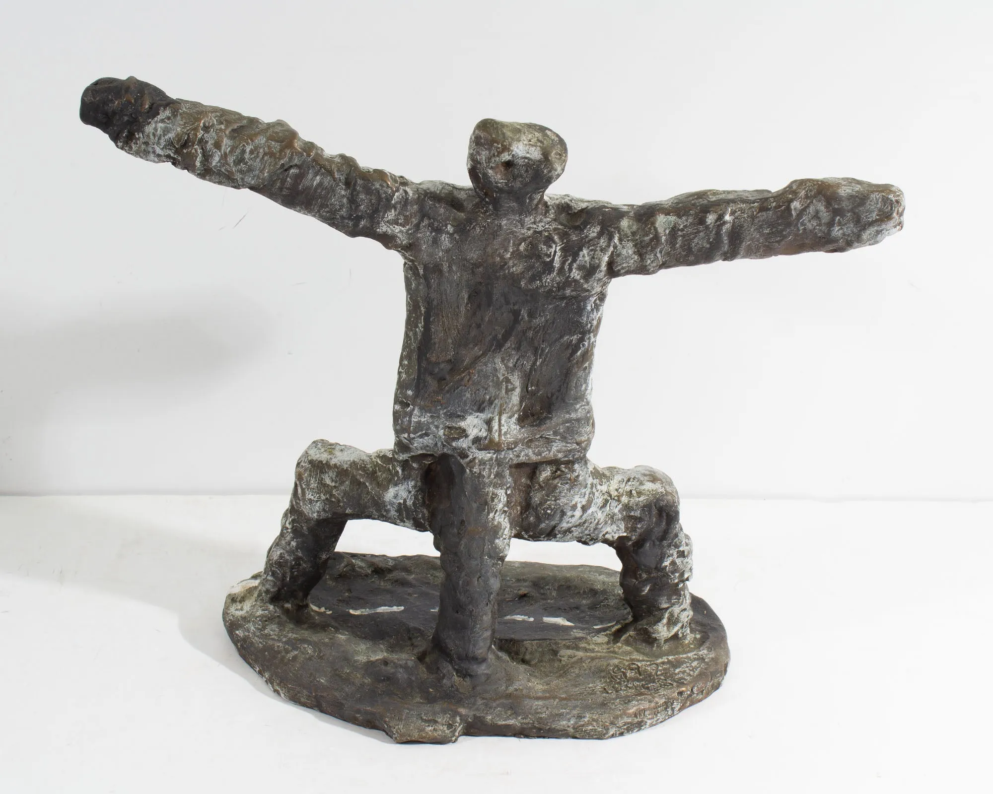 ShanZuo and DaHuang Zhou Signed 1992 Limited Edition Abstract Sculpture
