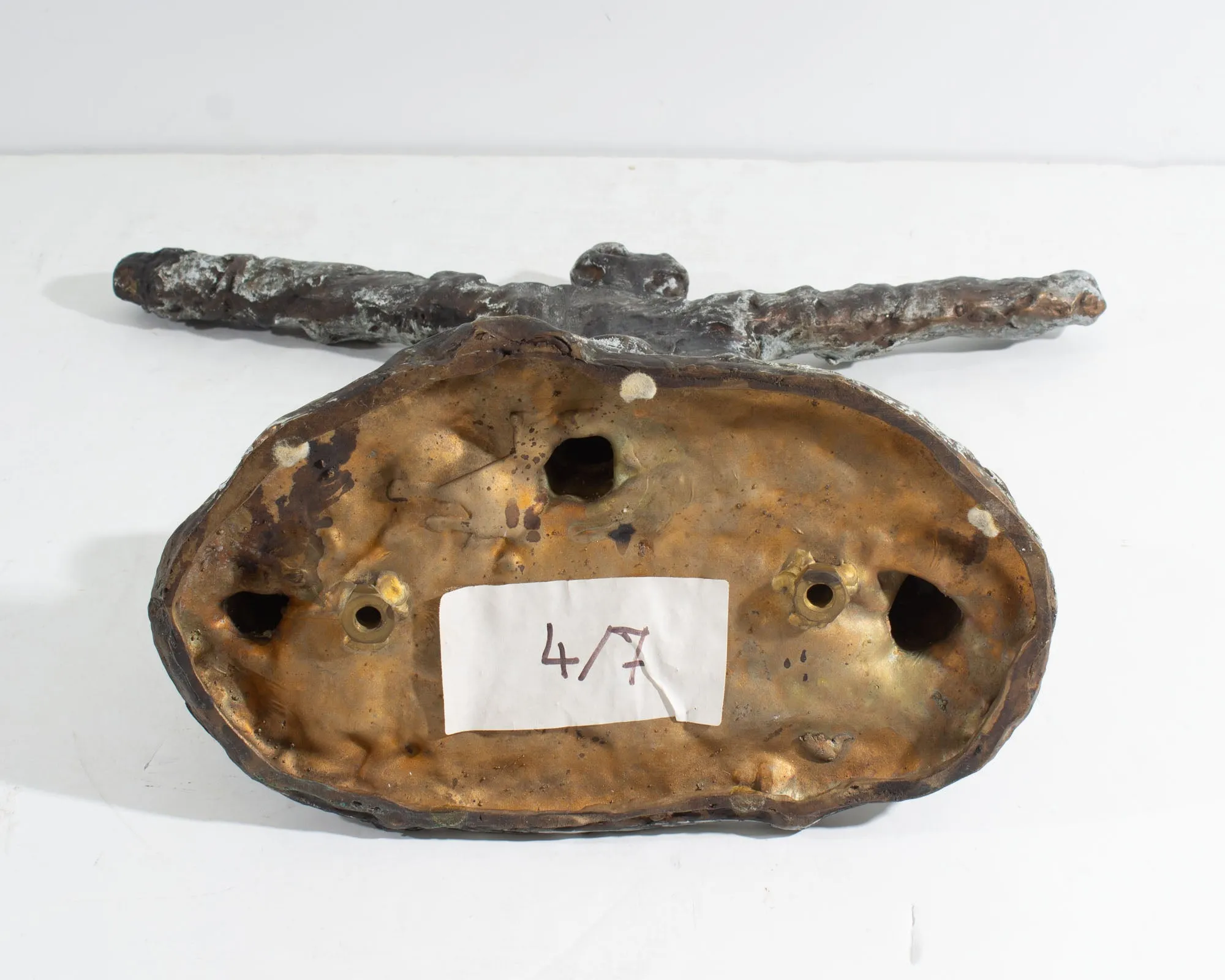 ShanZuo and DaHuang Zhou Signed 1992 Limited Edition Abstract Sculpture