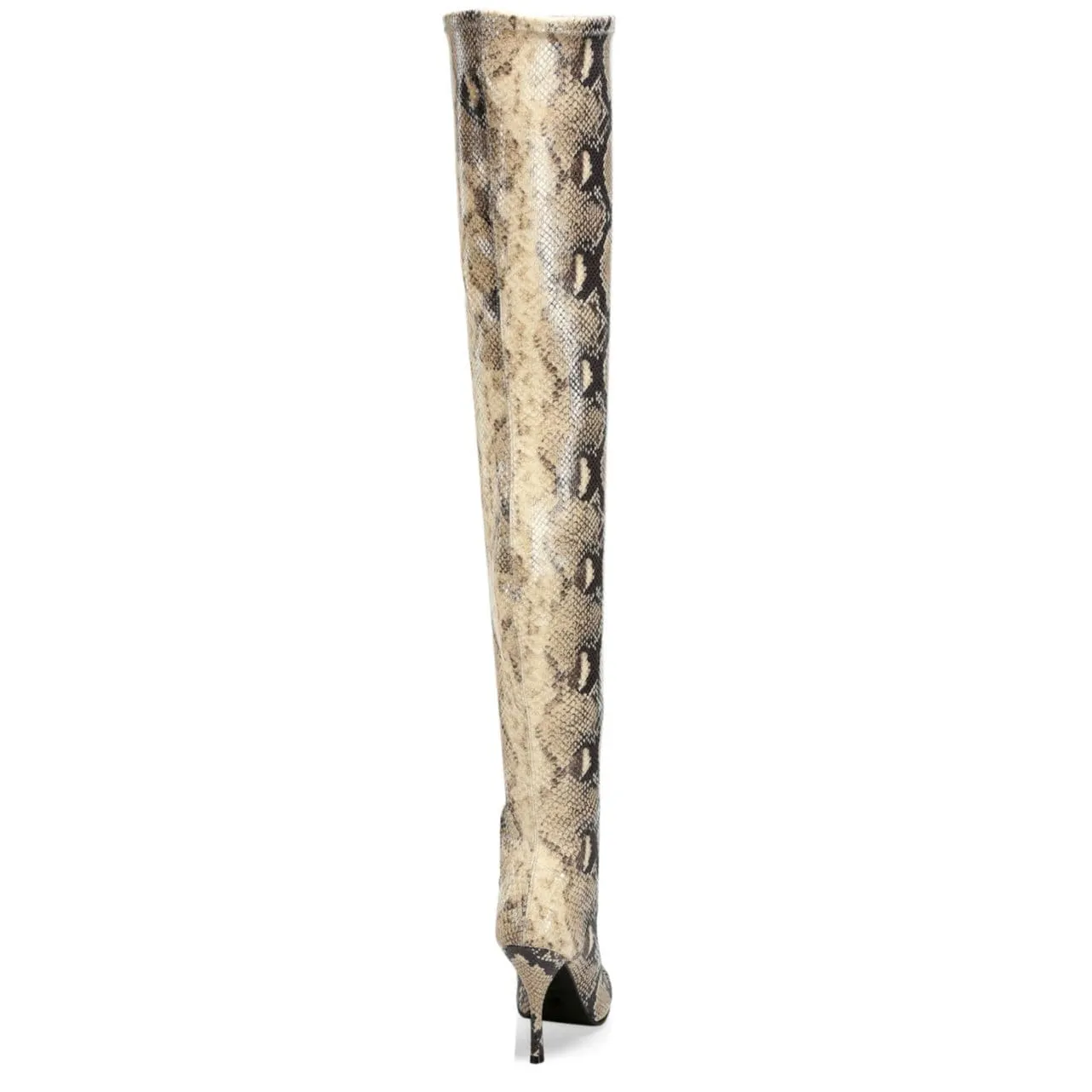 Shiloh Snake-Print Over-the-Knee Boots