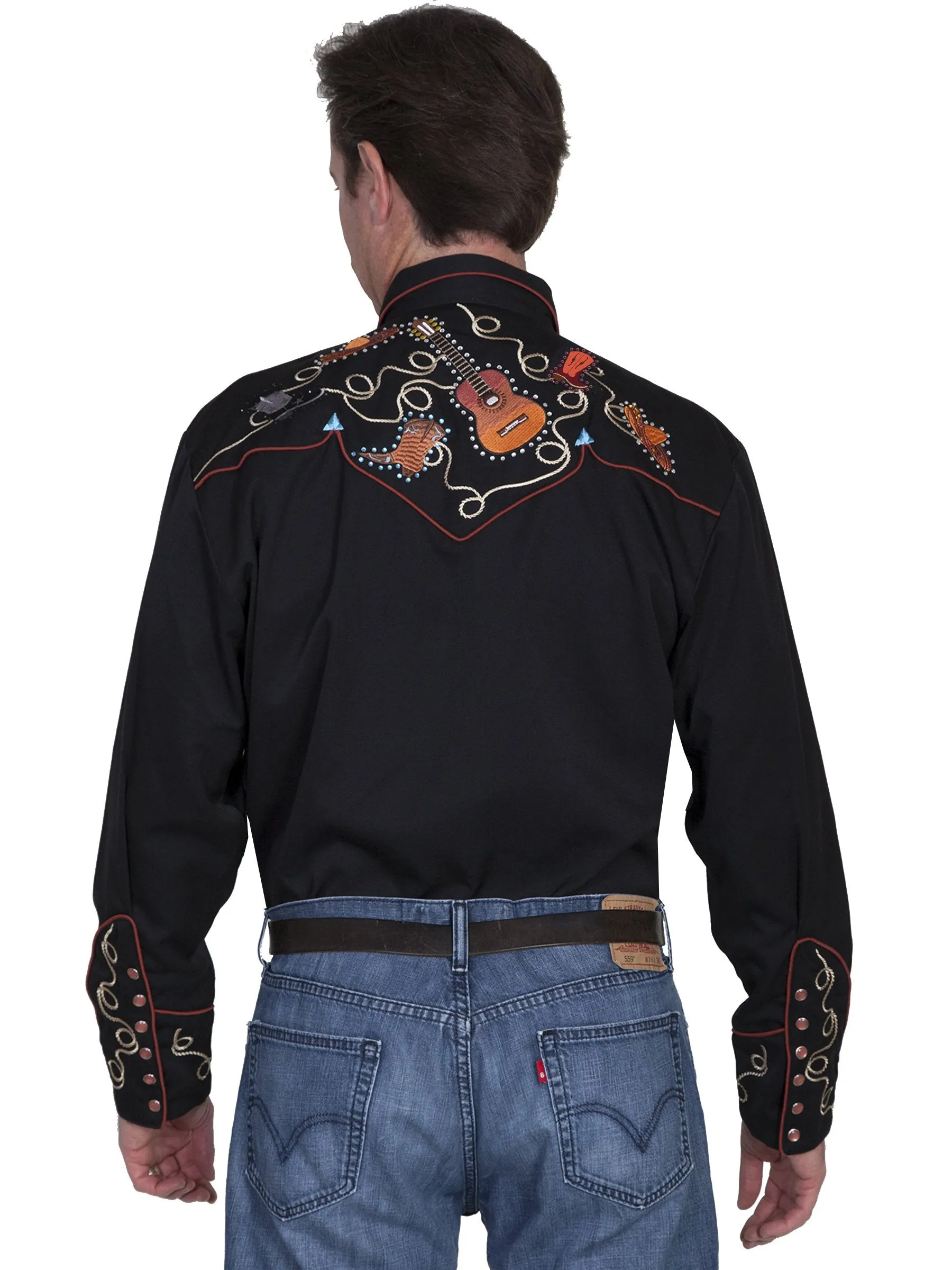 Shirt, Guitars, Boots & Hats Western - P842