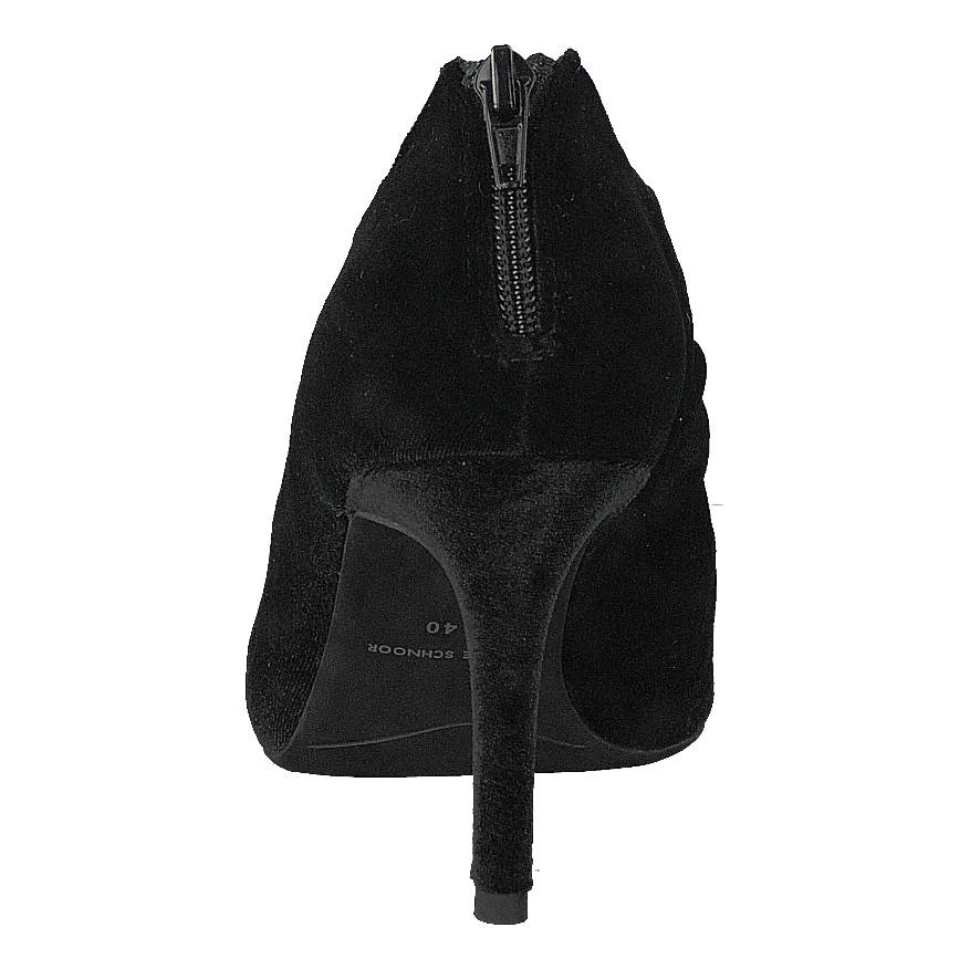 Shoe Stiletto Velvet Black