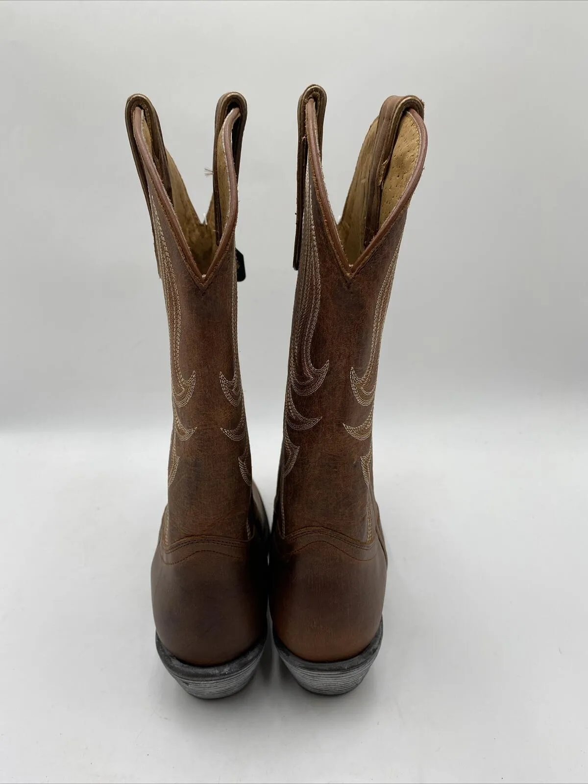 Shyanne MORGAN XERO GRAVITY Brown Leather Round Toe Western Boots Women’s 6.5M - Very Good