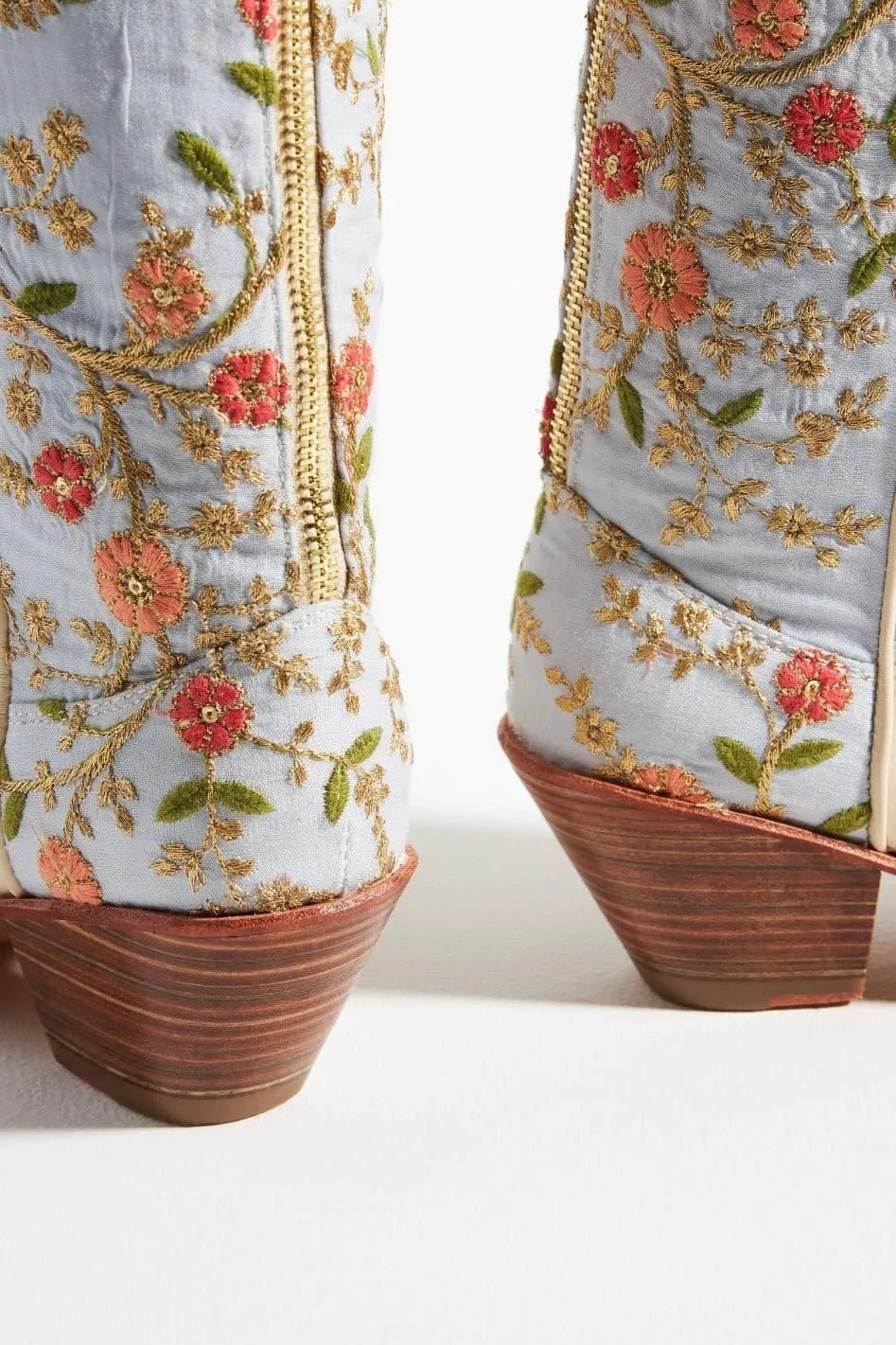 SILK EMBROIDERED WESTERN BOOTS LOUIS