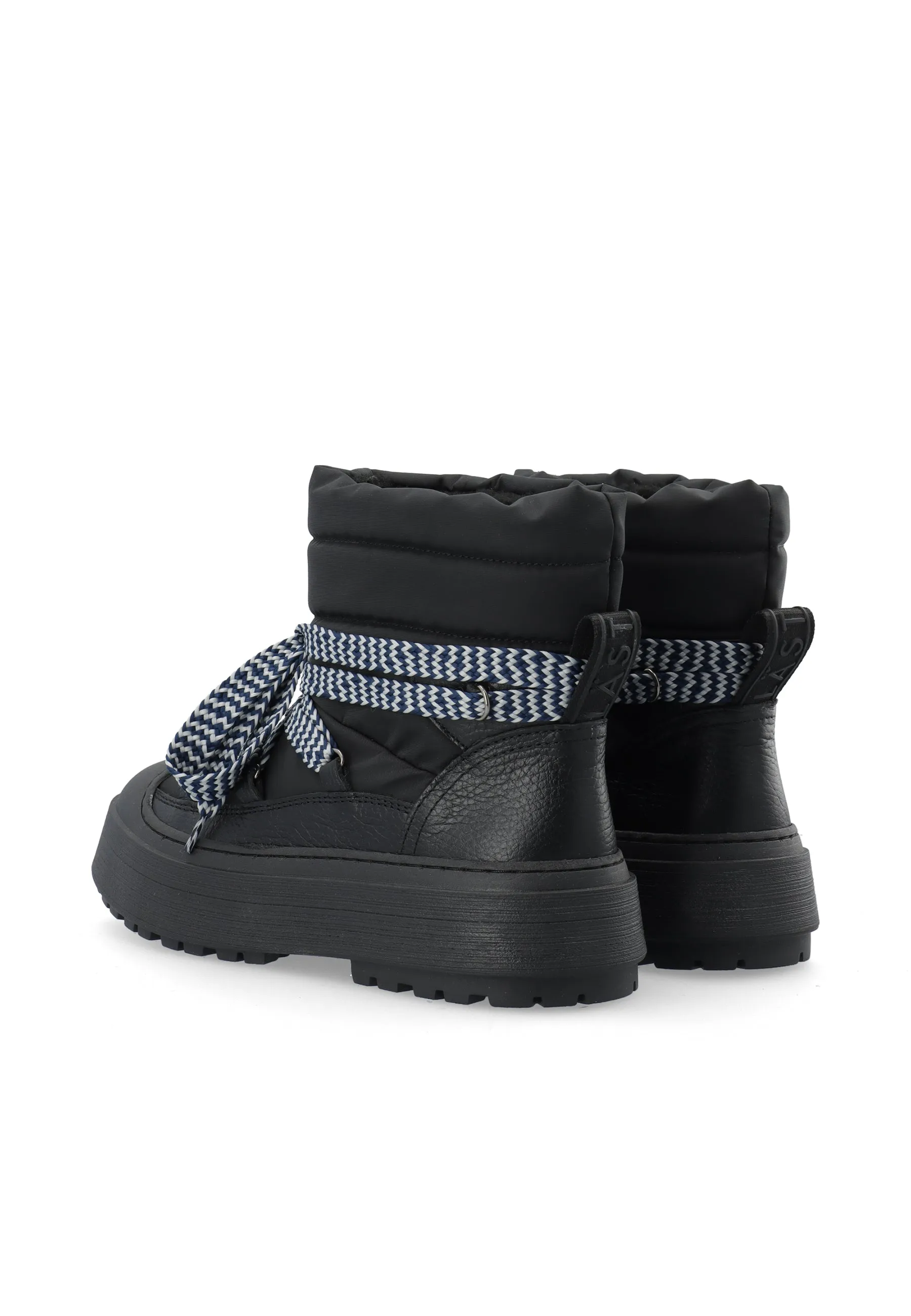 Snowboot - Leather/Textile - Black, Warm Lining*Snowboot - Leather/Textile - Black, Warm Lining - Black