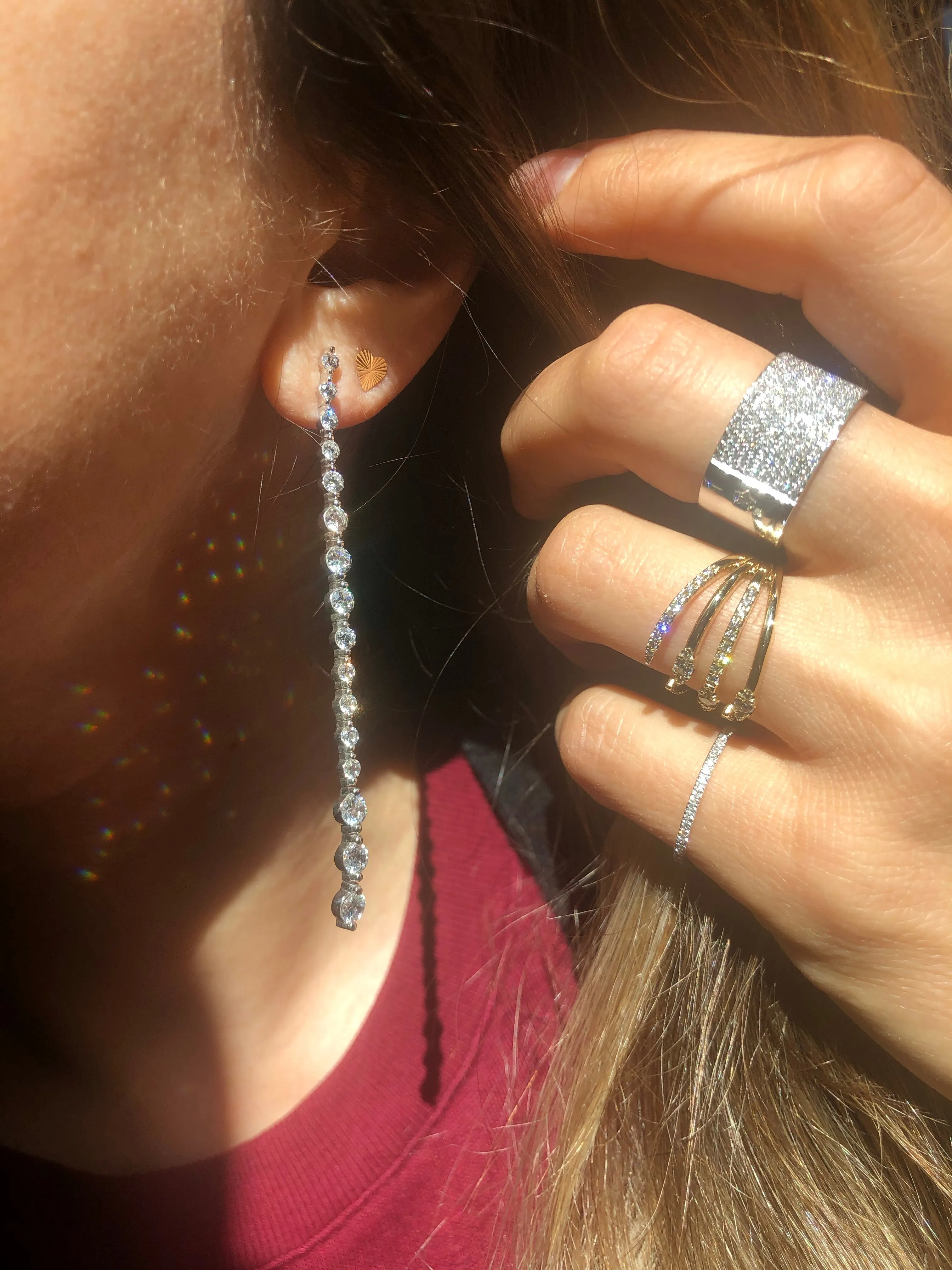 SPOTLIGHT STILETTO DROP EARRINGS