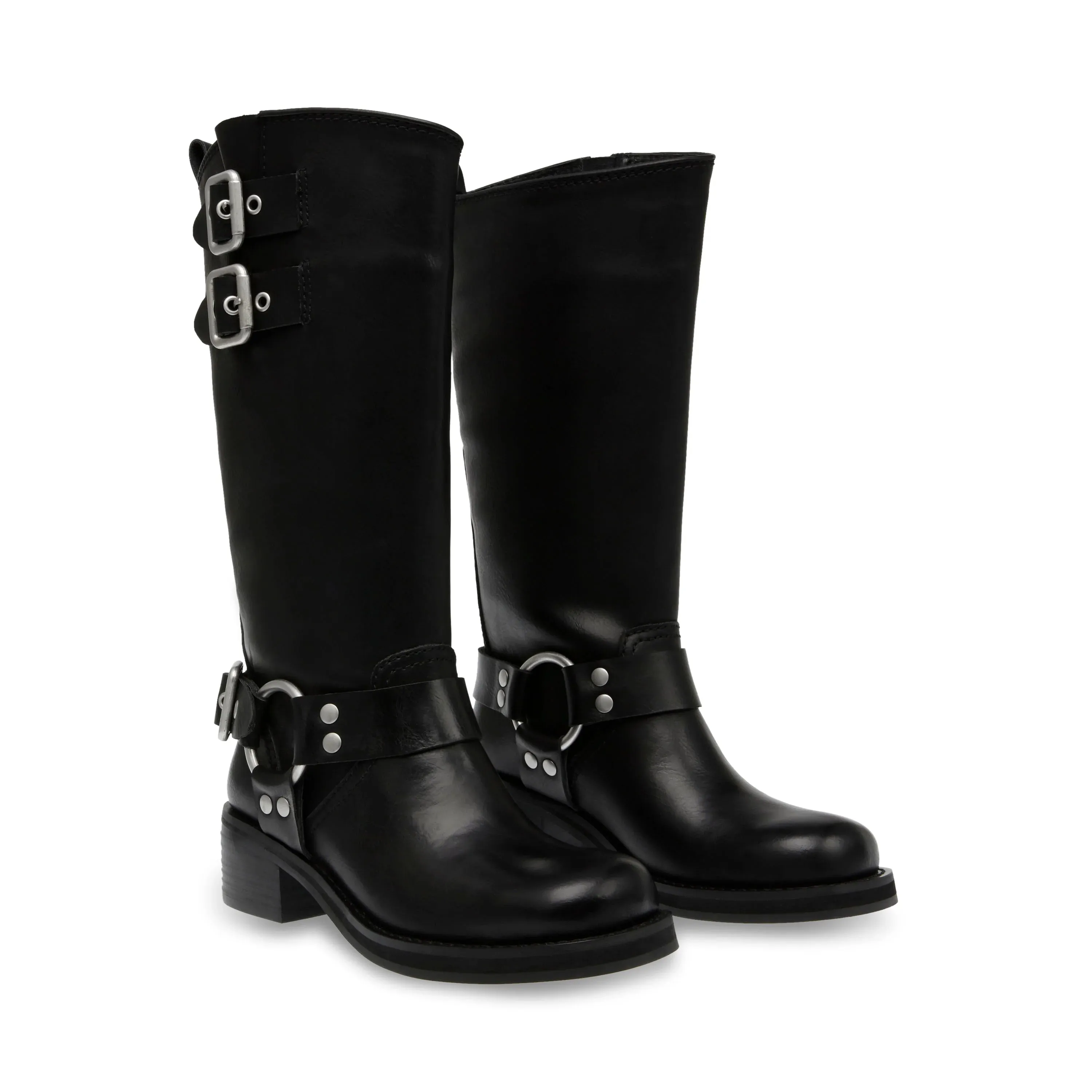 Steve Madden Eastern sort boots med spenner