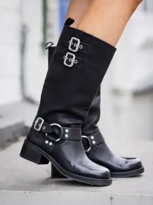 Steve Madden Eastern sort boots med spenner