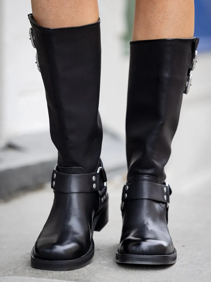 Steve Madden Eastern sort boots med spenner