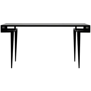 STILETTO DESK, BLACK METAL