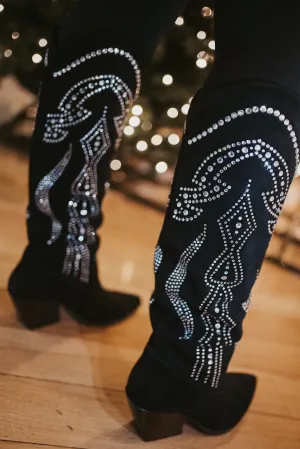 Strategia Semsket boots med strass stener