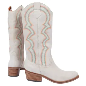 Sun Salutation Embroidered Cowboy Boot