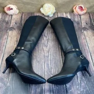 Tahari Black Tabor Boots 8M