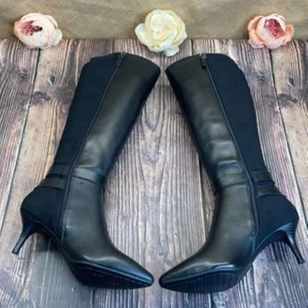 Tahari Black Tabor Boots 8M