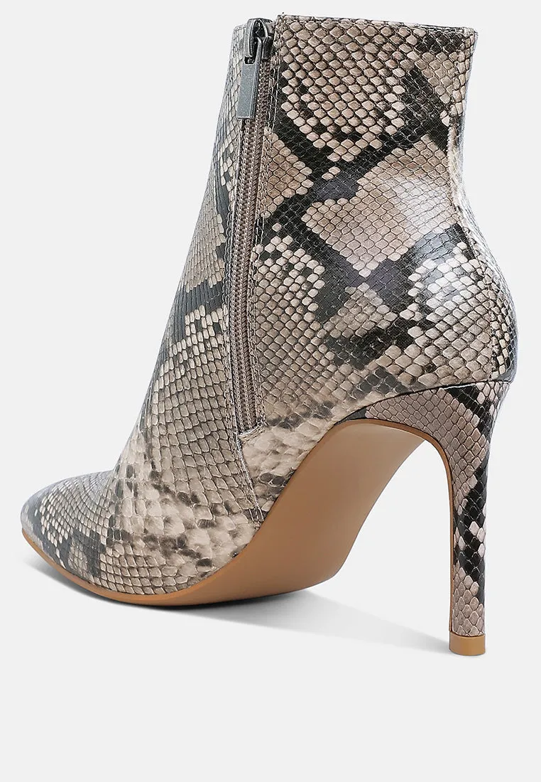 Textured Stiletto Heel Ankle Boots


 By RAG