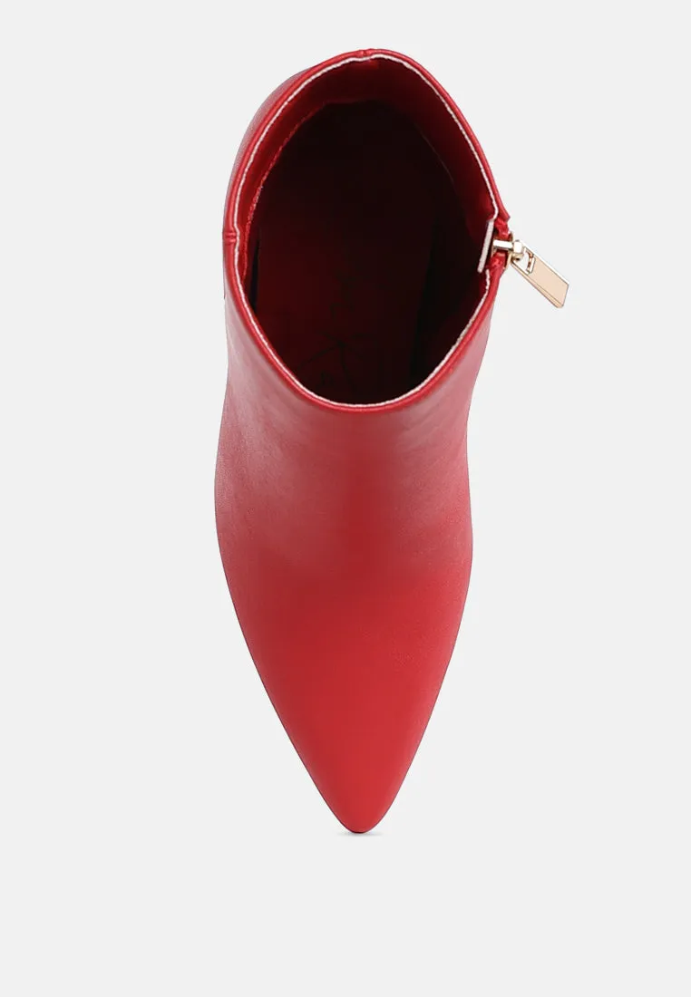 Textured Stiletto Heel Ankle Boots


 By RAG