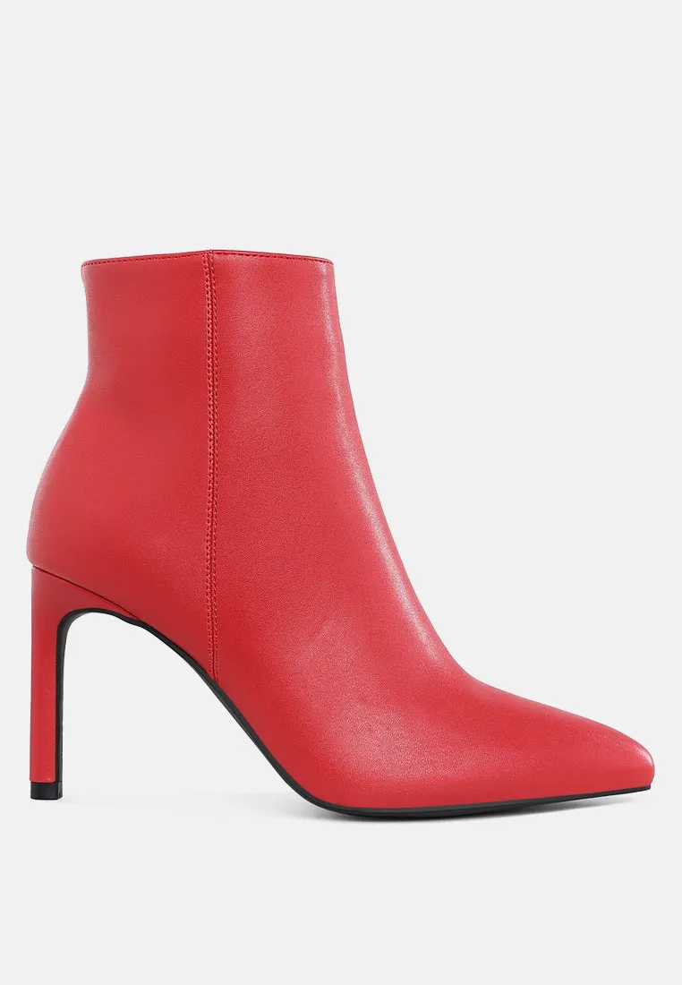 Textured Stiletto Heel Ankle Boots


 By RAG