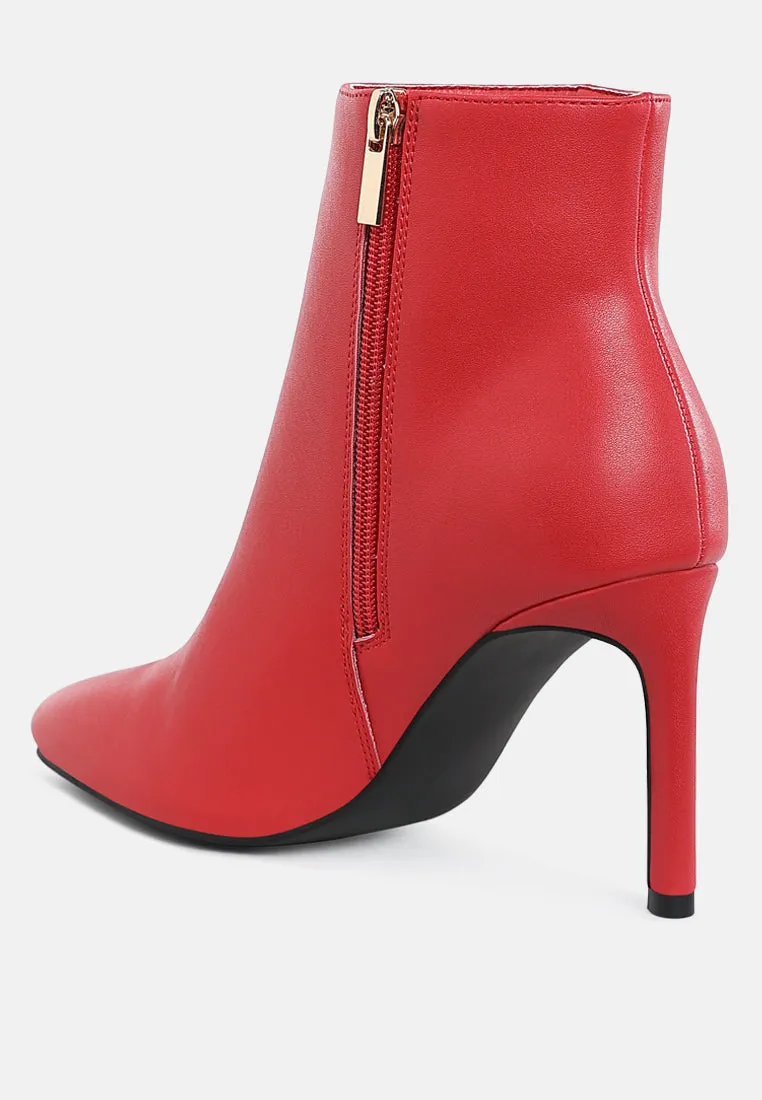 Textured Stiletto Heel Ankle Boots


 By RAG