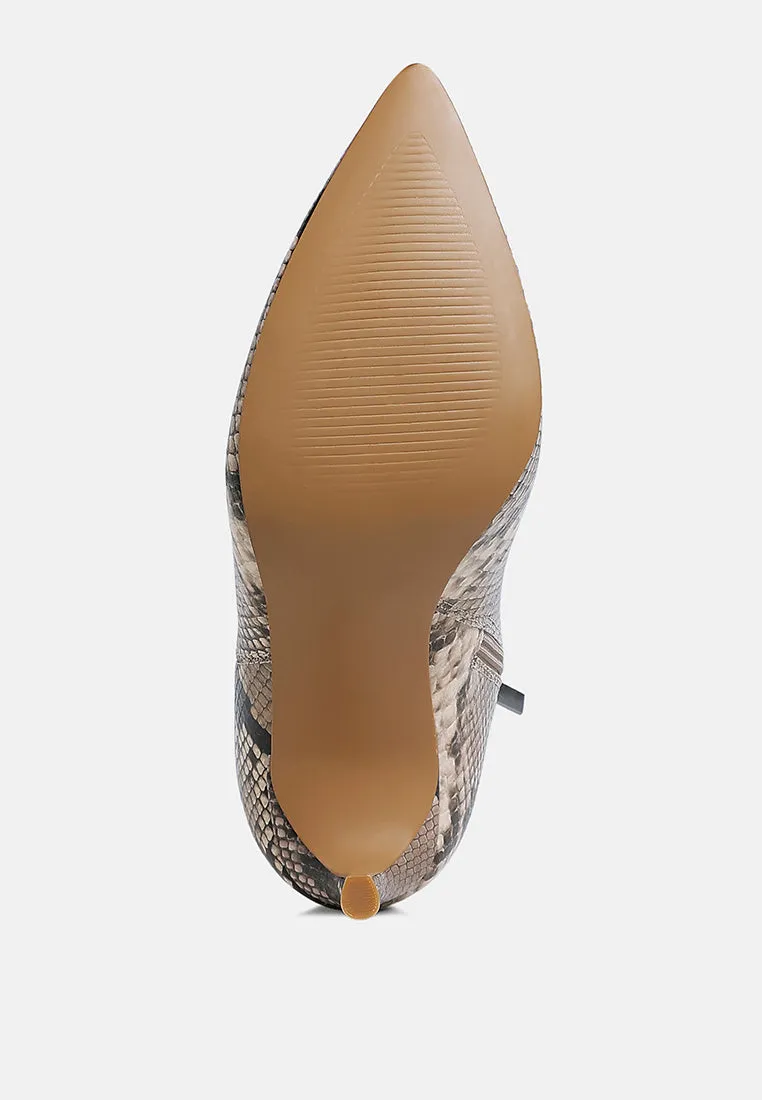 Textured Stiletto Heel Ankle Boots


 By RAG