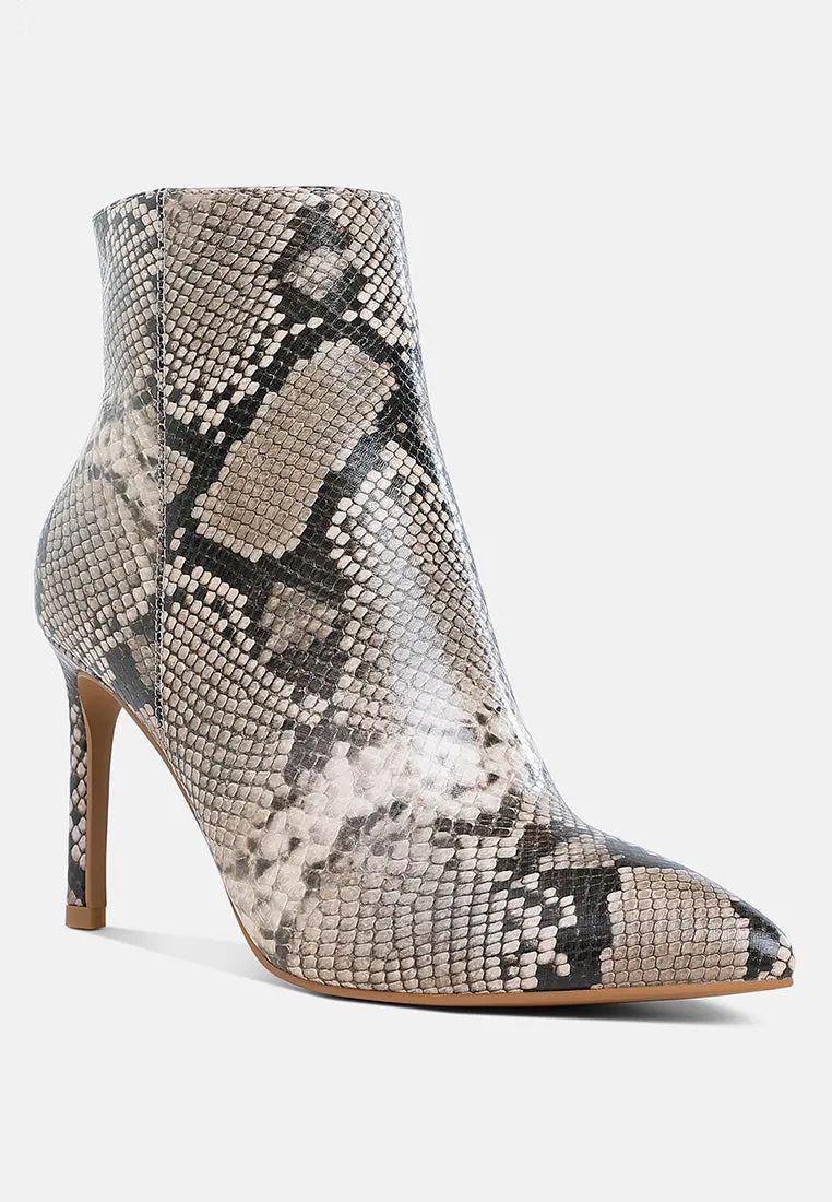 Textured Stiletto Heel Ankle Boots


 By RAG