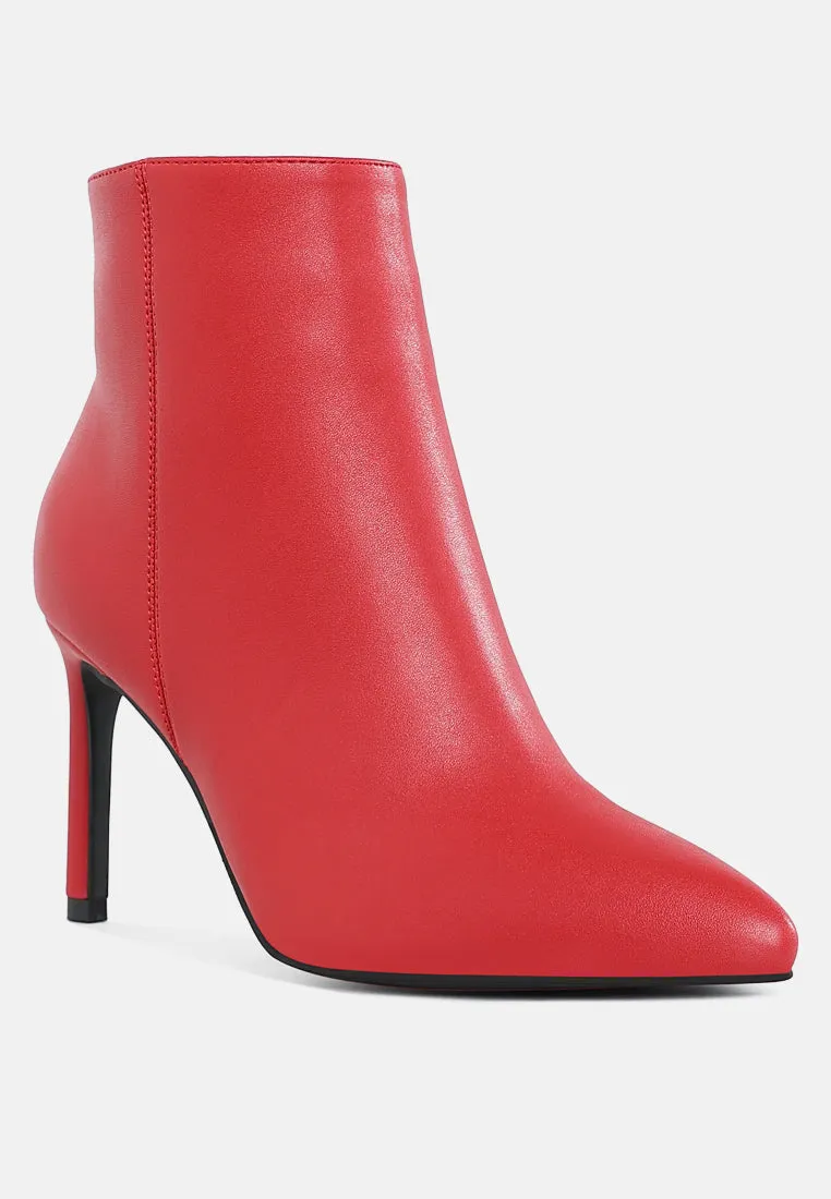 Textured Stiletto Heel Ankle Boots


 By RAG