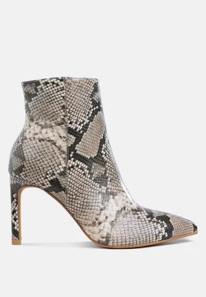 Textured Stiletto Heel Ankle Boots


 By RAG