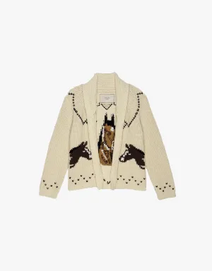 The Great The Horse Lodge Cardigan in Cream