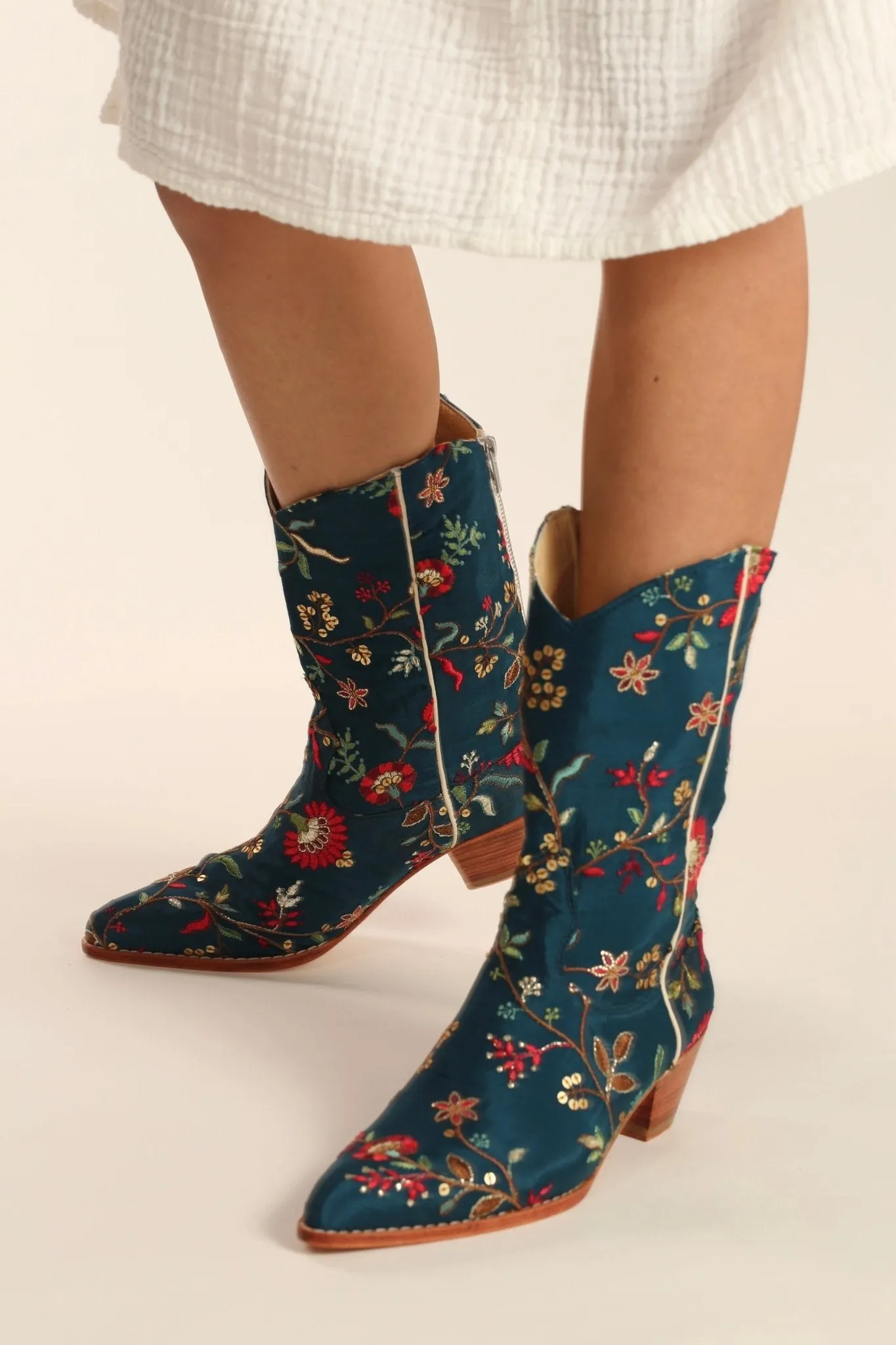 TURQUOISE WESTERN BOOTS OLIVIA