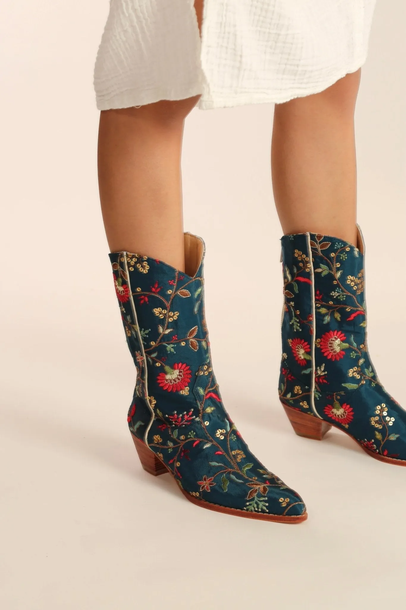 TURQUOISE WESTERN BOOTS OLIVIA