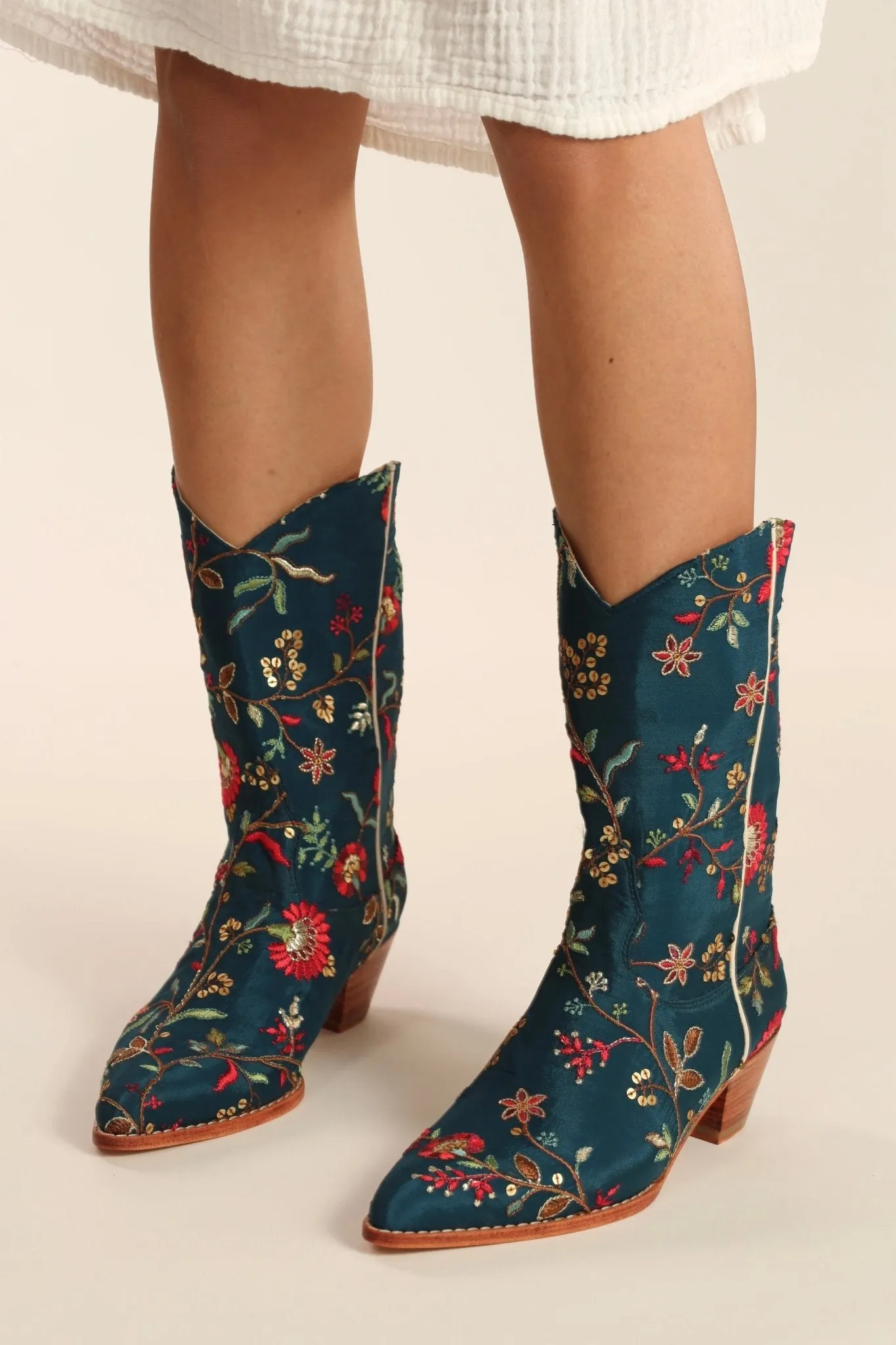 TURQUOISE WESTERN BOOTS OLIVIA