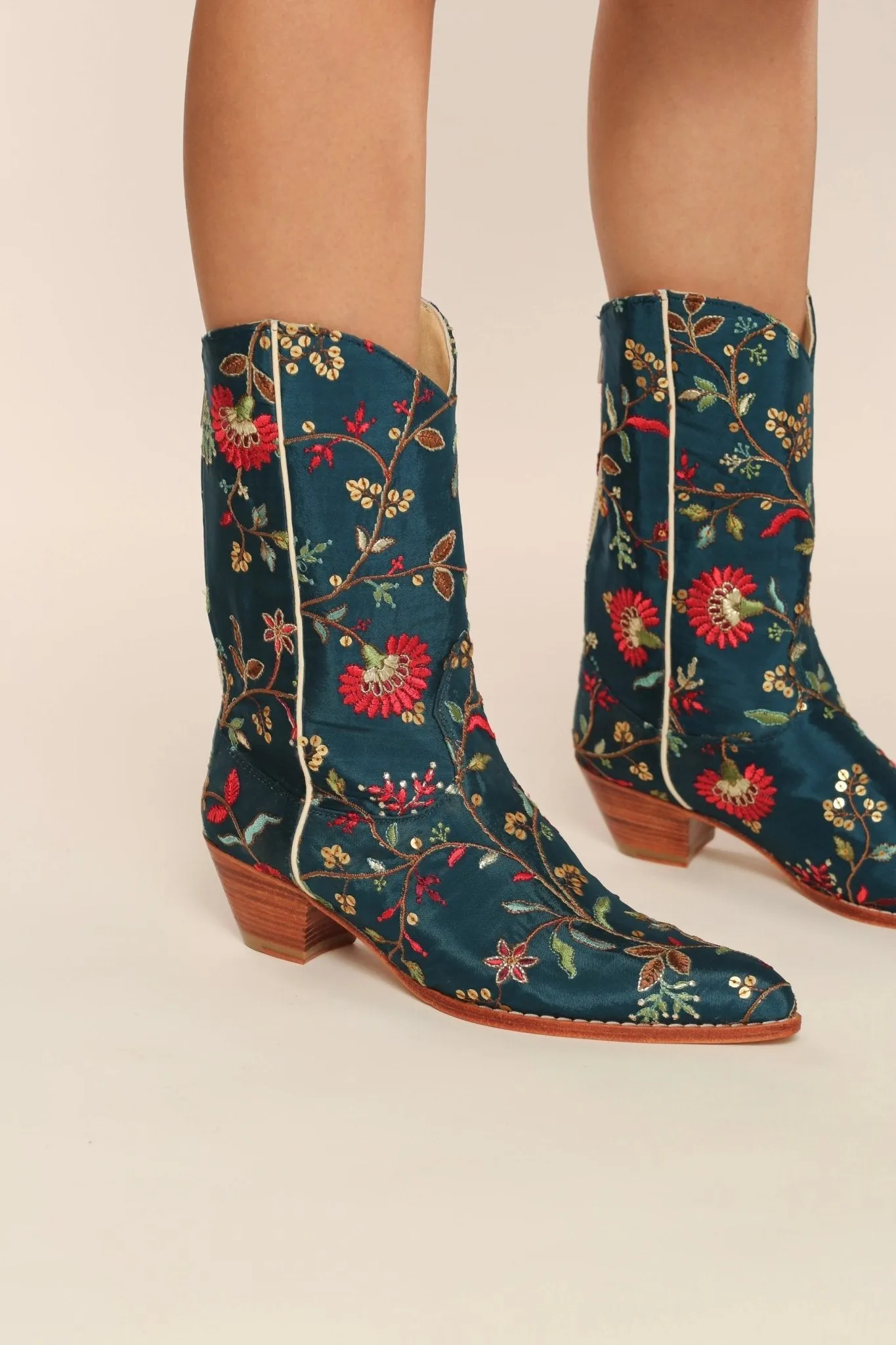 TURQUOISE WESTERN BOOTS OLIVIA