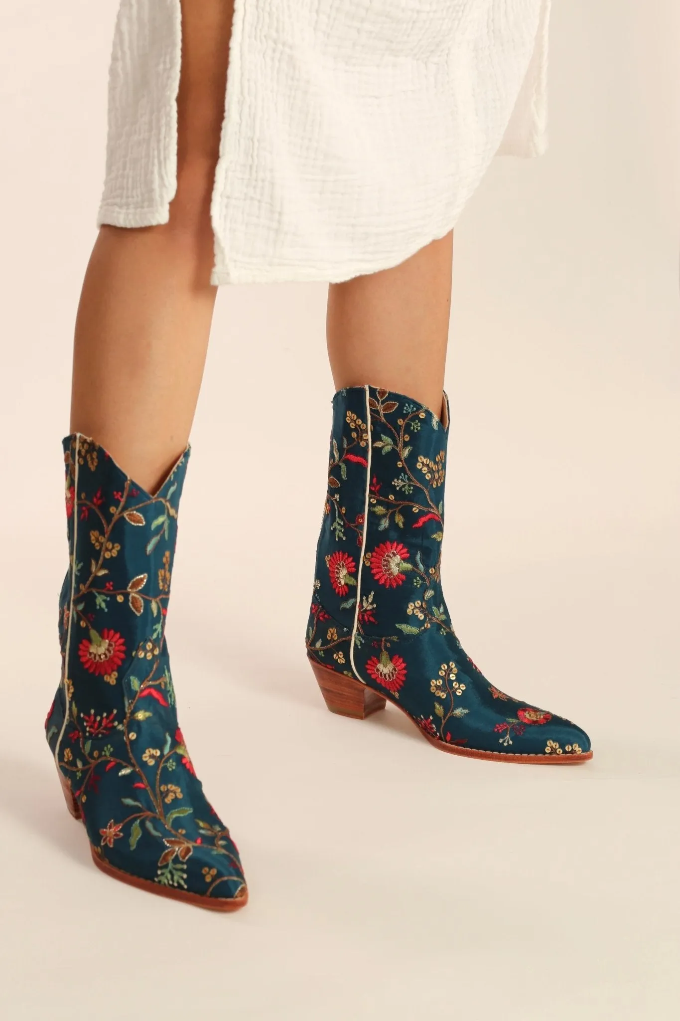 TURQUOISE WESTERN BOOTS OLIVIA