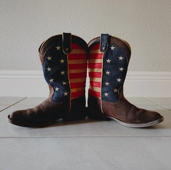 UNISEX Roper Patriotic Mid Calf Boots