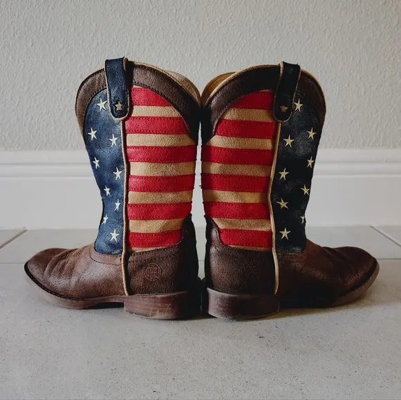 UNISEX Roper Patriotic Mid Calf Boots