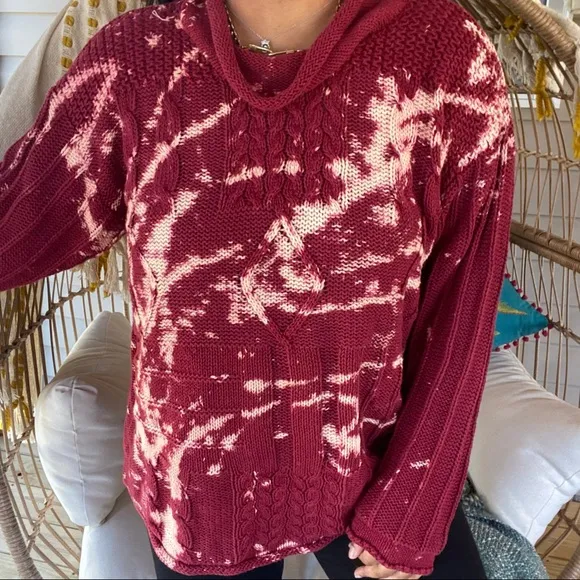 Vintage Boho Baggy Distressed Dad Sweater SZ 3XL