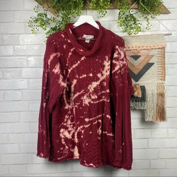 Vintage Boho Baggy Distressed Dad Sweater SZ 3XL