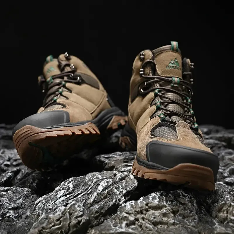 Waterproof High-Top Hiking Boots