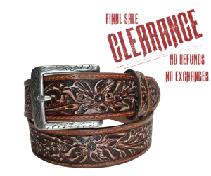 West Distressed Leather Belt