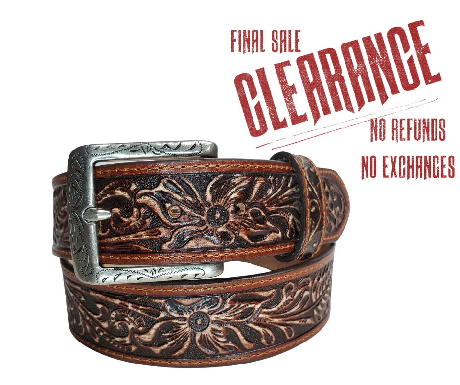 West Distressed Leather Belt