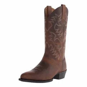 Western Cowboy Boots Wide Calf Pointed Toe Embroidered Boot