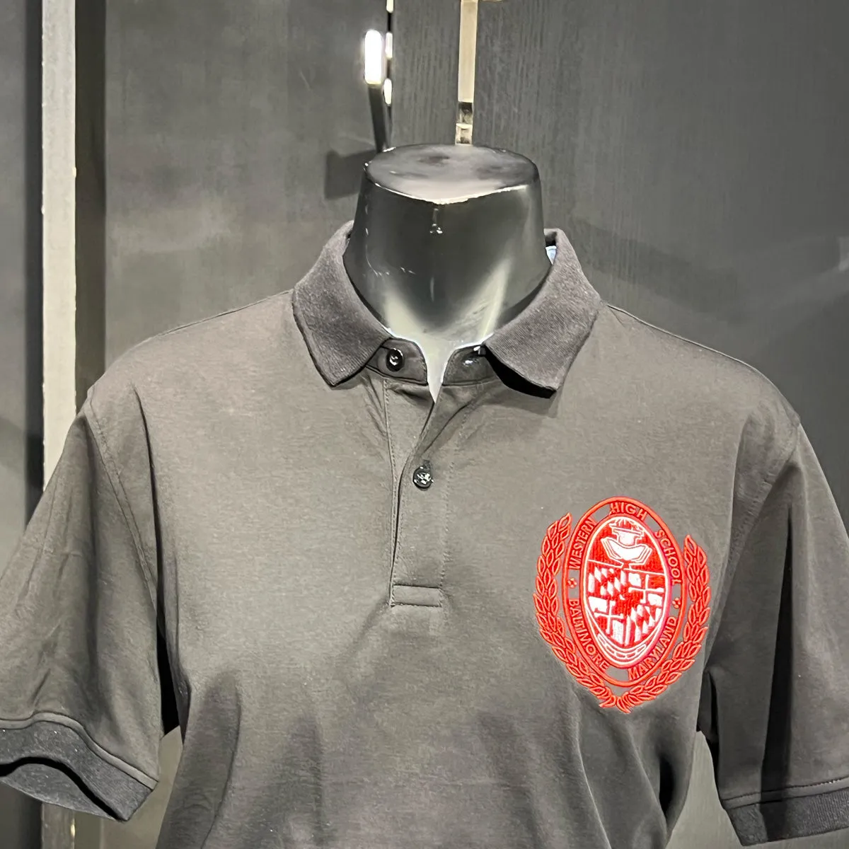 WESTERN HS | Iconic ( BLACK )  Polo Shirt