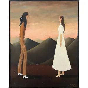 White Boots & White Dress Above A Lake I