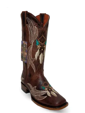 Wildflowers Ladies Escalibur Marron Western Boot